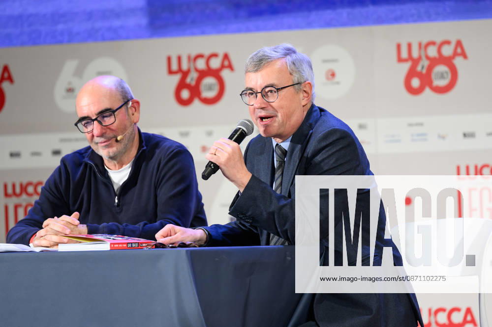 Alessandro Barbero and Davide Savelli present Garribaldi. The British Tour, Rizzoli Lizard s first comic book, at the 60th edition of Lucca Comics & Games, Lucca, October 28, 2026. Lucca Italy - ZUMAa289 20261028_zia_a289_279