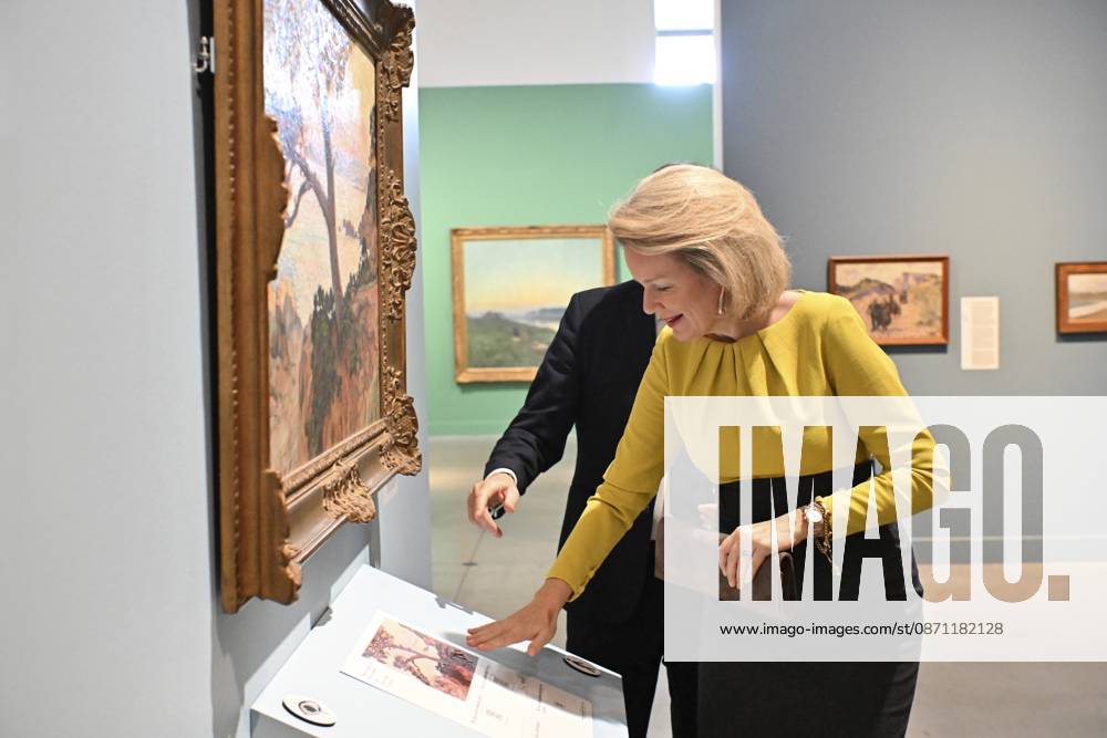 The Queen Visits La Boverie LIEGE, BELGIUM - OCTOBER 29 : Queen Mathilde visits the exhibition Impressionism: A Belgian Story at La Boverie in Liège. Through some 150 works, this exhibition highlights Belgian Impressionism, its ties to the great French masters, and the way Belgian artists revolutionized the depiction of reality through their use of light and color. Among other works, the Queen views pieces by Franz Courtens, Anna Boch, and Théo Van Rysselberghethree key figures of Belgian Impressionism. .on October 29, 2026 in Liege, Belgium, 29 10 2026 Liege Belgium