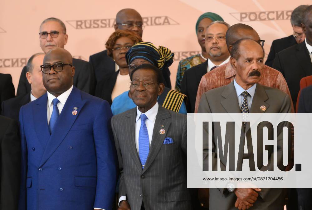 Russia-Africa Economic and Humanitarian Forum MOSCOW, RUSSIA - OCTOBER 29: (---- - MANDATORY CREDIT - GRIGORY SYSOEV RUSSIA-AFRICA SUMMIT AND ECONOMIC AND HUMANITARIAN FORUM HOST PHOTO AGENCY HANDOUT - NO MARKETING NO ADVERTISING CAMPAIGNS - DISTRIBUTED AS A SERVICE TO CLIENTS----) Participants prepare for a family photo during the 3rd Russia-Africa Summit and Forum in Moscow, Russia, on October 29, 2026. Grigory Sysoev Russia-Africa Summit and Economic and Humanitarian Forum Host Photo Agency Anadolu Moscow Russia. Editorial use only. Please get in touch for any other usage.