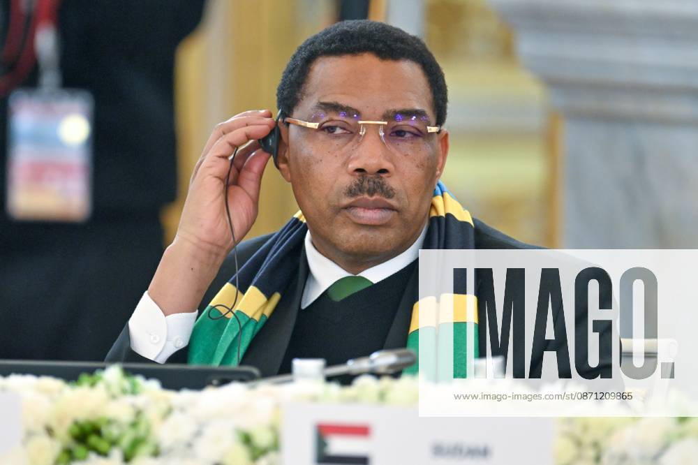 Russia-Africa Summit Plenary Session 9276934 29.10.2026 Prime Minister of the United Republic of Tanzania Mwigulu Lameck Nchemba at the plenary session of the 3rd Russia-Africa Summit in Moscow. Yuri Kochetkov Sputnik Crediting the source in the following order photographer s name Russia-Africa Summit and Economic and Humanitarian forum host ÑÄhoto agency is mandatory when using the photo Moscow Russia