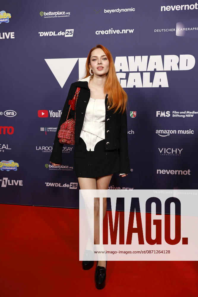 Designer and content creator Paula Küttner at the 2025 VideoDays Festival Awards ceremony at the E Werk in Cologne, October 29, 2026, North Rhine-Westphalia, Germany