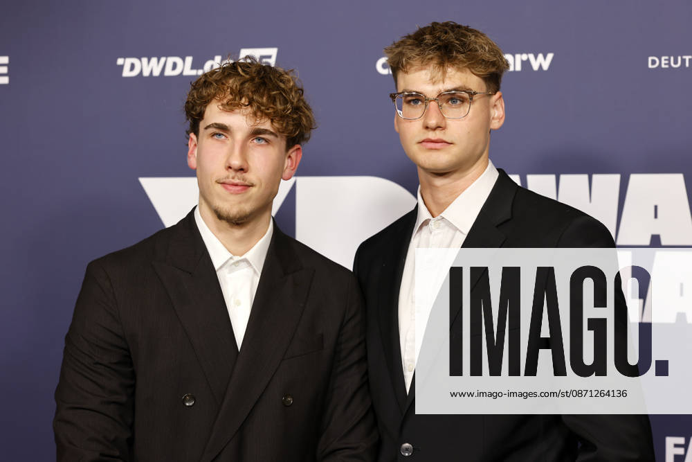 The comedy duo Luis Lindemann and Valentin Bölsing (Luis Valentin), founders of the fashion brand Pavalo, at the 2025 VideoDays Festival Awards ceremony at the E Werk in Cologne, October 29, 2026, North Rhine-Westphalia, Germany