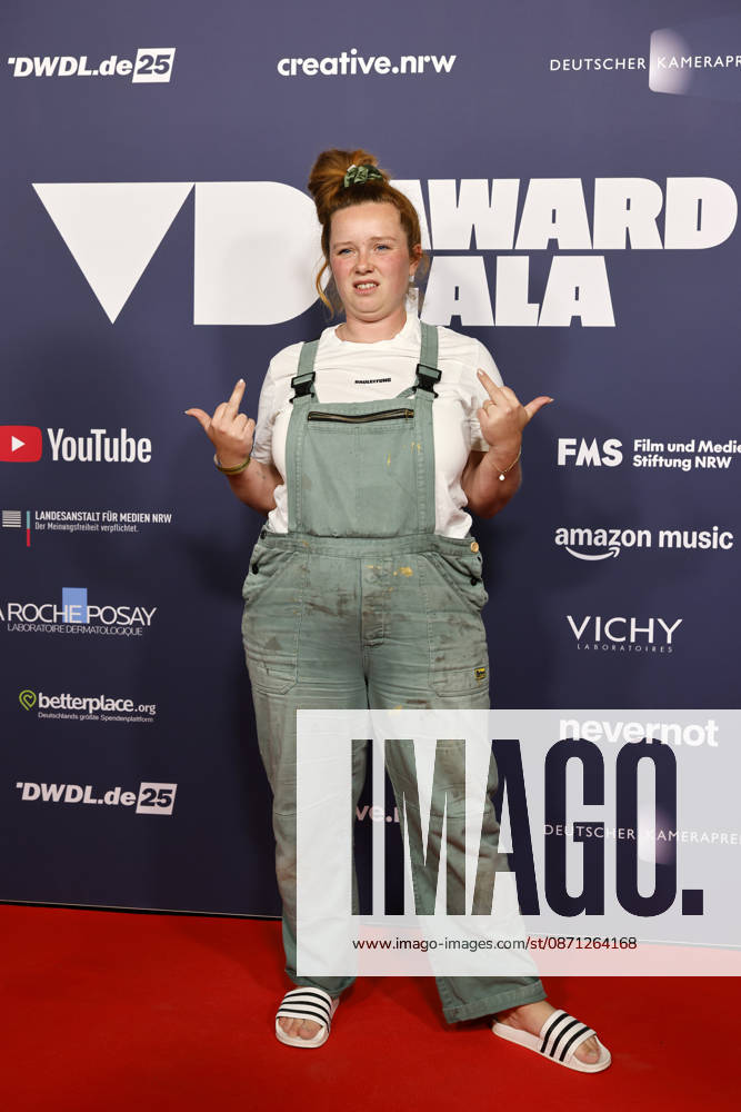 Web video producer Cindy Adriana Speich of Haus Plan B at the 2025 VideoDays Festival Awards ceremony at the E Werk in Cologne, October 29, 2026, North Rhine-Westphalia, Germany