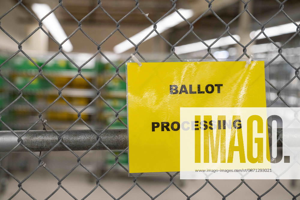 A secure ballot processing cage is used to hold voted ballots at various parts of the counting process as 2026 mid-term election ballots are opened and counted at the King County Elections office in Renton, Washington, USA, on Thu., Oct. 29, 2026. By state law, votes cannot be tabulated until after 9pm on election day, so the the ballots are only scanned at this point. Approximately 98% of votes cast in Washington state are mail-in ballots. Renton USA - ZUMAb344 20261029_znp_b344_014