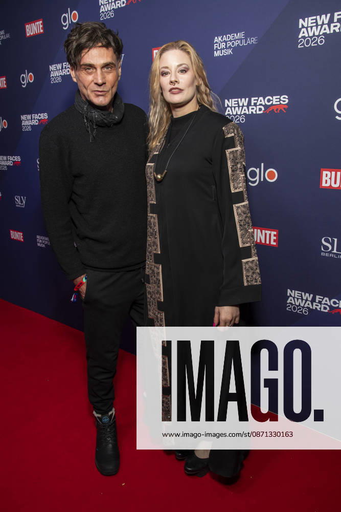 ABB NEWFACES Rainer Meifert and Renee Johanna Stul were guests at the BUNTE New Faces Award Music 2026 at Cafe Moskau on October 29, 2026, in Berlin, Germany