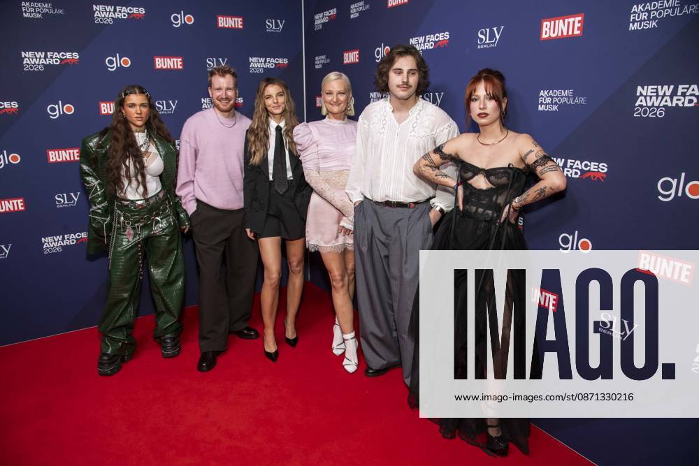 ABB NEWFACES: Tiffany Aris, MYLLER, Yvonne Catterfeld, Sonya, Baumgart, and Vicky were guests at the BUNTE New Faces Award Music 2026 at Cafe Moskau on October 29, 2026, in Berlin, Germany