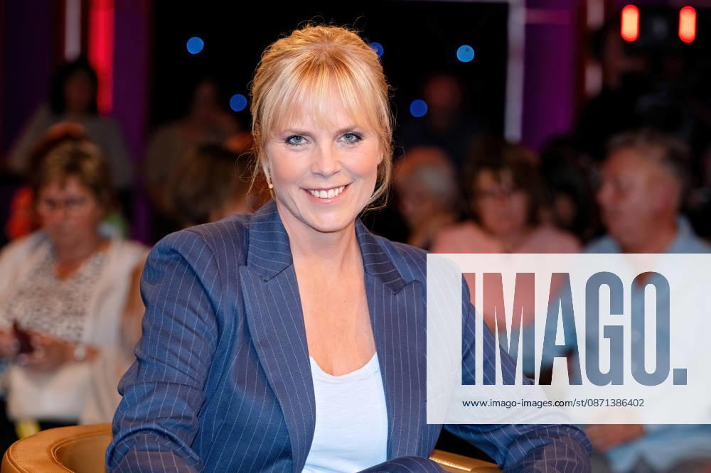 MDR Riverboat actress Melanie Marschke during the taping of the MDR talk show Riverboat on October 30, 2026, at Mediacity Leipzig 20261030ADO0017