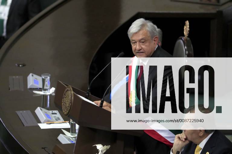 EUM20181201NAC69.JPG .CIUDAD DE MEXICO. InvestitureInvestidura-AMLO.- 1 de diciembre de 2018. Durante su toma de protesta, el presidente Andres Manuel Lopez Obrador ofrece un mensaje a la Nacion en Palacio Legislativo de San Lazaro. Foto: Agencia EL UNIVERSALIrvin OlivaresEELG - ZUMAu78_ 20181201_zaf_u78_081