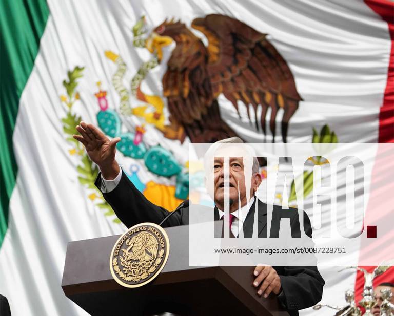 Mexico, Mexico, MEXICO - Mexico s new President Andres Manuel Lopez Obrador speaks to the National Congress during his inauguration ceremony in Mexico City, Saturday, December 1, 2018. Mexico MEXICO - ZUMAp124 20181201_zaa_p124_004