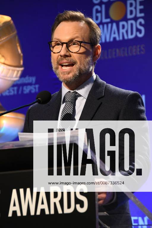 Beverly Hills, California - Christian Slater . 2018 Golden Globes Nominations held at Beverly Hilton Hotel. Photo Credit: Birdie Thompson AdMedia 233097 2018-12-06 CA Beverly Hills Etats-Unis