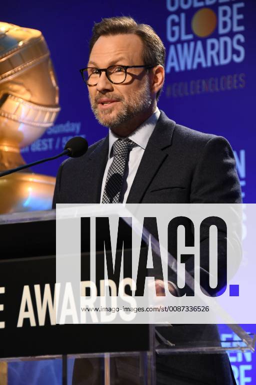 Beverly Hills, California - Christian Slater . 2018 Golden Globes Nominations held at Beverly Hilton Hotel. Photo Credit: Birdie Thompson AdMedia 233097 2018-12-06 CA Beverly Hills Etats-Unis