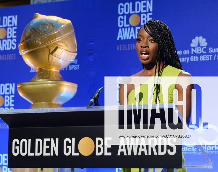 Actress Danai Gurira announces the nominees for the 76th annual Golden Globe Awards at the Beverly Hilton Hotel in Beverly Hills, California on December 6, 2018. LAP2018120604 JIMxRUYMEN