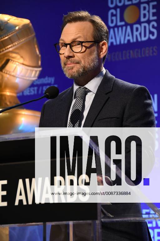 Beverly Hills, California - Christian Slater . 2018 Golden Globes Nominations held at Beverly Hilton Hotel. Photo Credit: Birdie Thompson AdMedia 233097 2018-12-06 CA Beverly Hills Etats-Unis