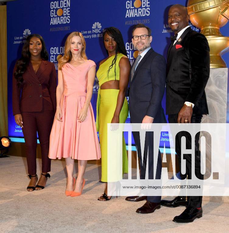 Beverly Hills, California - Isan Elba, Leslie Mann, Danai Gurira, Christian Slater, Terry Crews . 2018 Golden Globes Nominations held at Beverly Hilton Hotel. Photo Credit: Birdie Thompson AdMedia 233097 2018-12-06 CA Beverly Hills Etats-Unis