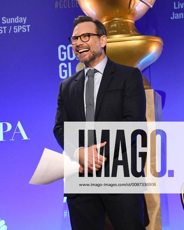 Beverly Hills, California - Christian Slater . 2018 Golden Globes Nominations held at Beverly Hilton Hotel. Photo Credit: Birdie Thompson AdMedia 233097 2018-12-06 CA Beverly Hills Etats-Unis