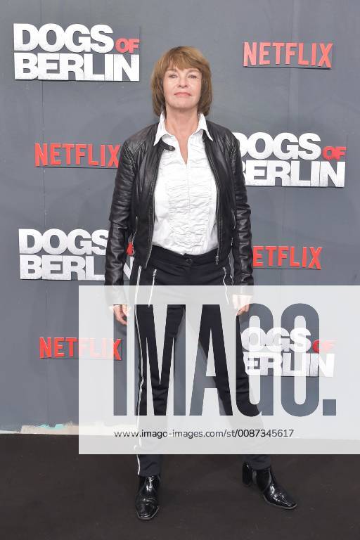 World premiere of DOGS OF BERLIN Katrin Sass on the black carpet to the world premiere of DOGS OF BERLIN at the Kino International on 06 12 2018