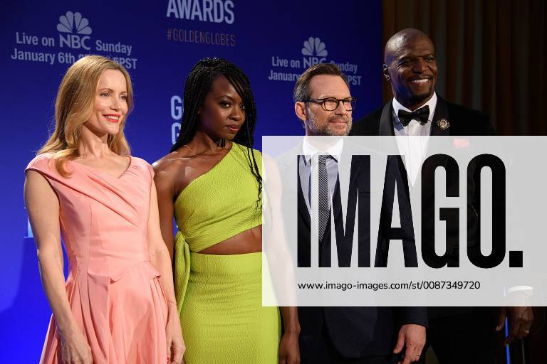 Beverly Hills, California, U.S - LESLIE MANN, TERRY CREWS, DANAI GURIRA, CHRISTIAN SLATER at the 76th annual Golden Globe Awards nominations from the Beverly Hilton Hotel. The 76th Golden Globes are set to air on NBC on January 6, 2019. Beverly Hills U.S. - ZUMAp124 20181206_zaa_p124_014