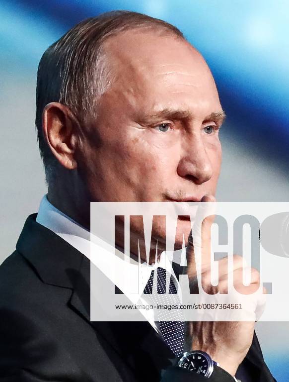 MOSCOW, RUSSIA – DECEMBER 7, 2018: Russia s President Vladimir Putin at a ceremony to present the 2018 Russian Geographical Society Prize, at the State Kremlin Palace. Anton Novoderezhkin TASS TS09A516