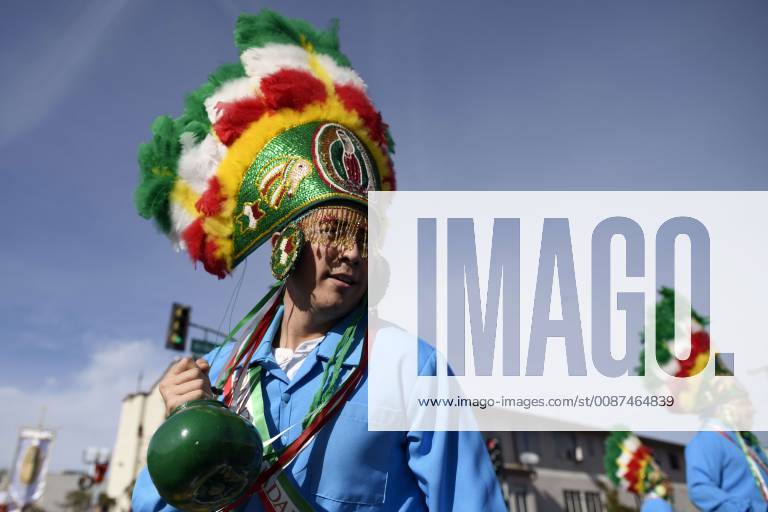 Los Angeles, California, United States - People take part in the 87th Annual Procession and Mass in honor of Our Lady of Guadalupe in Los Angeles, California on December 9, 2018. The Catholic procession is the oldest religious procession in Los Angeles and celebrates the apparition of the Virgin Mary in Mexico in 1531. Los Angeles United States - ZUMAn230 20181209_zaa_n230_554