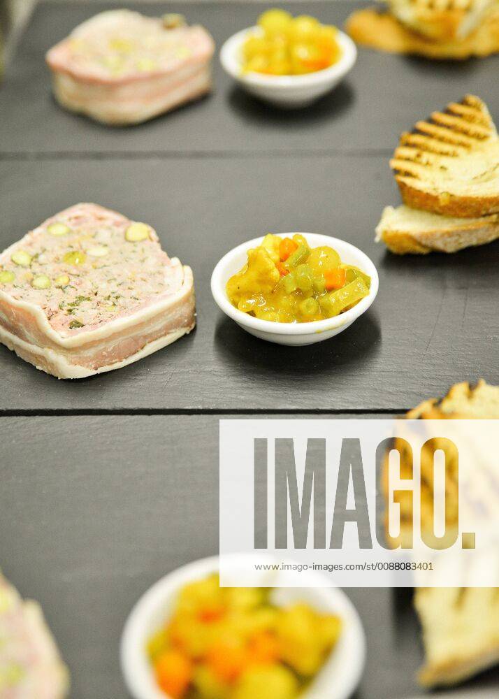 Appetizers prepared in commercial kitchen