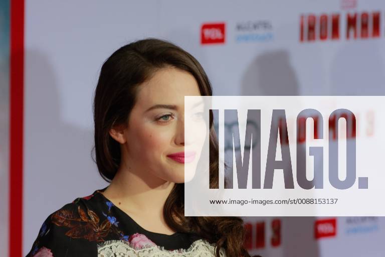 Kat Dennings at the World Premiere of Marvel s Iron Man 3 . Arrivals held at El Capitan Theatre in Hollywood, CA