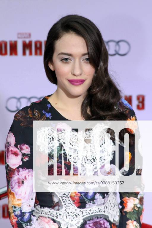 Kat Dennings at the World Premiere of Marvel s Iron Man 3 . Arrivals held at the El Capitan Theater in Hollywood, CA