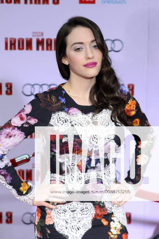 Kat Dennings at the World Premiere of Marvel s Iron Man 3 . Arrivals held at the El Capitan Theater in Hollywood, CA