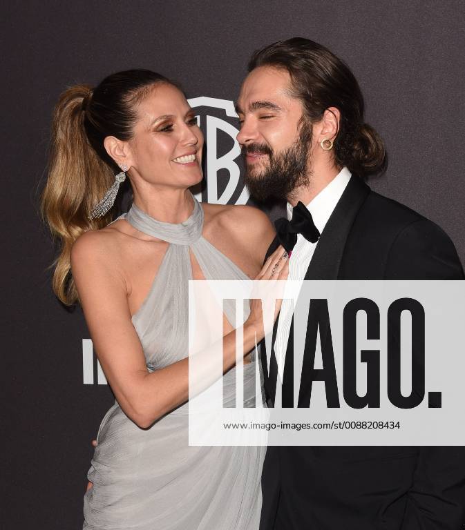 BEVERLY HILLS, CA - JANUARY 06: Heidi Klum (L) and Tom Kaulitz attend the 2019 InStyle and Warner Bros. 76th Annual Golden Globe Awards Post-Party at The Beverly Hilton Hotel on January 6, 2019 in Beverly Hills, California. Photo: imageSPACE MediaPunch