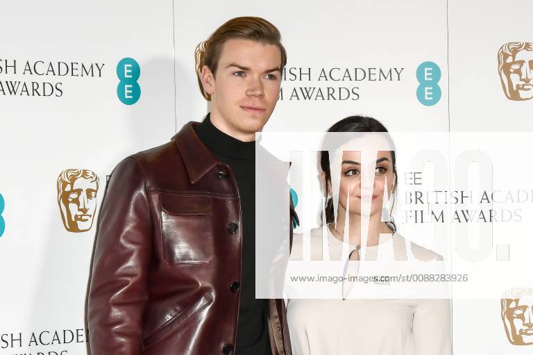 English actor Will Poulter and English actress Hayley Squires attend the EE BAFTA Film Awards Nominations Announcement at the Princess Anne Theatre, BAFTA in London. JANUARY 9th 2019 SLIx1980
