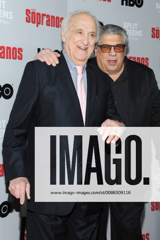 NEW YORK, NY - January 9: Jerry Adler and Vincent Pastore at HBO And Split Screens Festival The Sopranos 20th Anniversary panel discussion at the SVA Theatre in New York City on January 9, 2019.