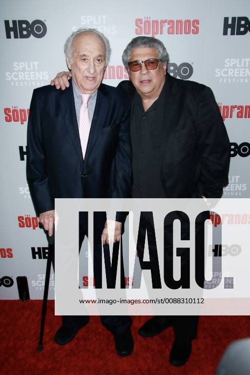 NEW YORK, NY - JANUARY 9: Jerry Adler and Vincent Pastore at The Sopranos 20th Anniversary Panel Discussion at SVA Theater on January 9, 2019 in New York City.