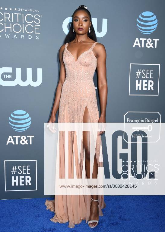 Kiki Layne arriving at the 24th Annual Critics Choice Awards in Santa Monica, California - Jan 13, 2019 - Critics Choice Awards 2019, Santa Monica California United States Barker Hanger