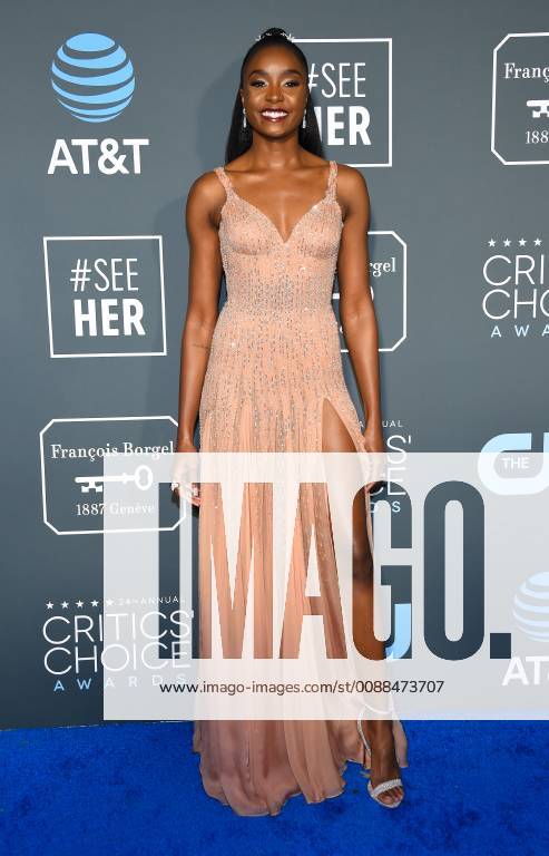 Kiki Layne arriving at the 24th Annual Critics Choice Awards in Santa Monica, California - Jan 13, 2019 - Critics Choice Awards 2019, Santa Monica California United States Barkers Hangar