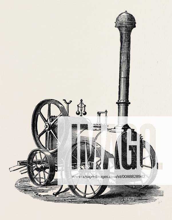 Side View of Tuxford and Sons Prize Portable Steam Engine