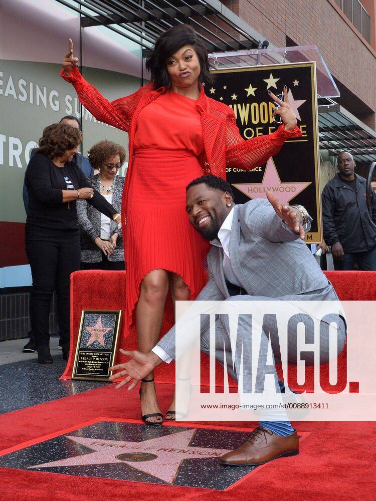 Taraji P. Henson is joined by her fiance, former NFL player Kelvin Hayden during an unveiling ceremony honoring her with the 2,655th star on the Hollywood Walk of Fame in Los Angeles on January 28, 2019. LAP2019012812 JIMxRUYMEN