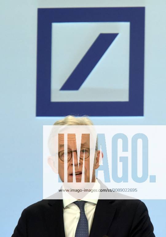 Germany Frankfurt 01 02 2019 Karl von Rohr Deputy Chairman of the Management Board of Deutsche Bank AG during the press conference Annual Media Conference of Deutsche Bank AG