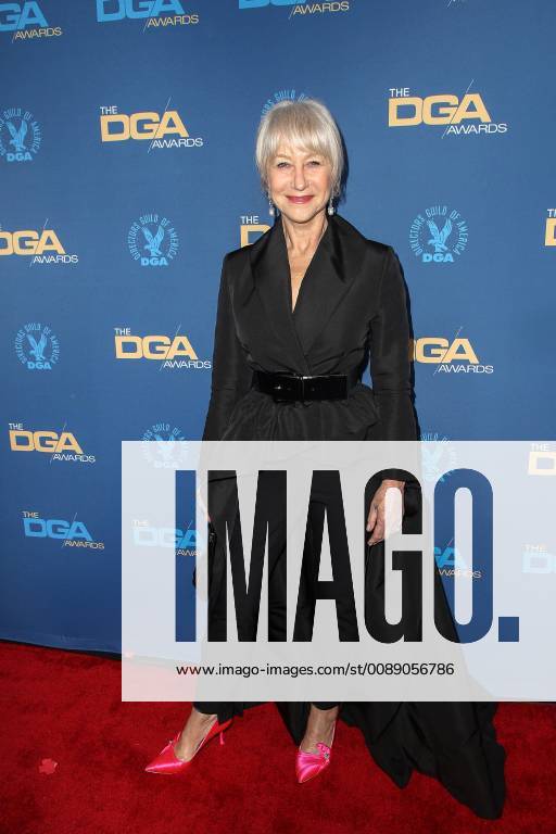 Helen Mirren arriving for the Guild of America Awards ceremony on 2 02 2019 in Hollywood Los Angeles Directors Guild of America Awards 2019 ceremony in Los Angeles