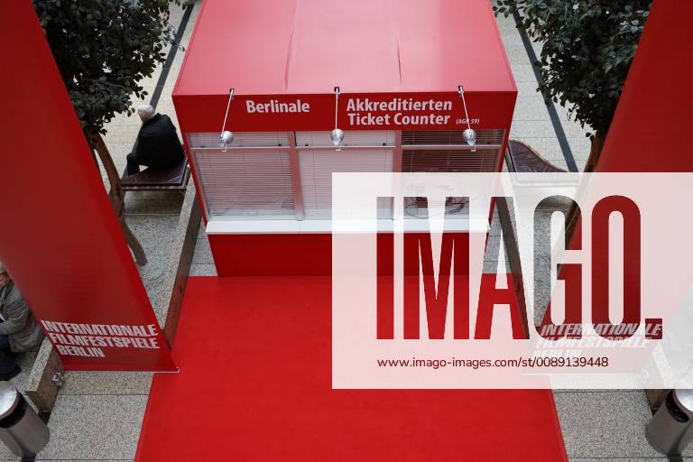 Ticket counter in front of the Berlinale in the Potsdamer Platz Arcaden on 05 02 2019