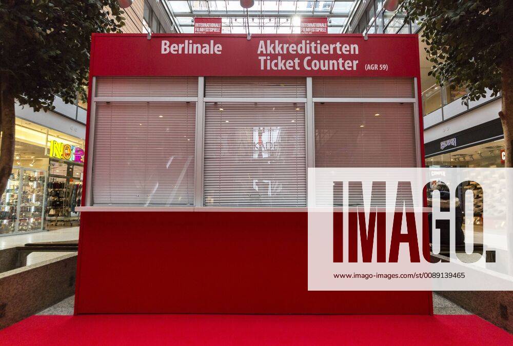 Ticket counter in front of the Berlinale in the Potsdamer Platz Arcaden on 05 02 2019