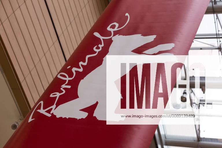 Berlinale logo on a banner in the Potsdamer Platz Arcaden on 05 02 2019 in Berlin