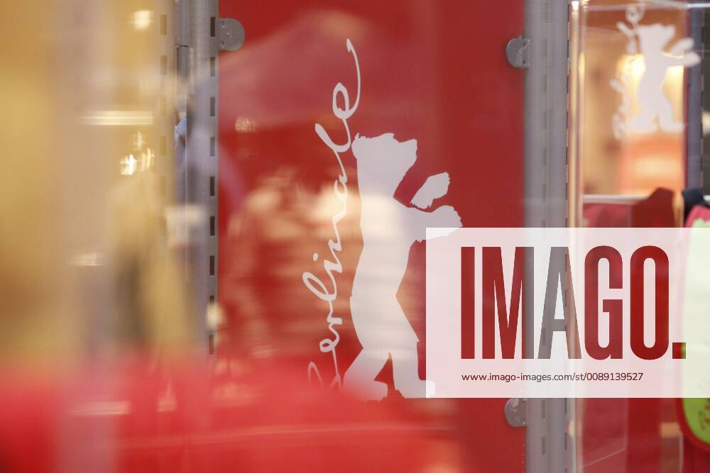 Berlinale logo on a banner in the Potsdamer Platz Arcaden on 05 02 2019 in Berlin