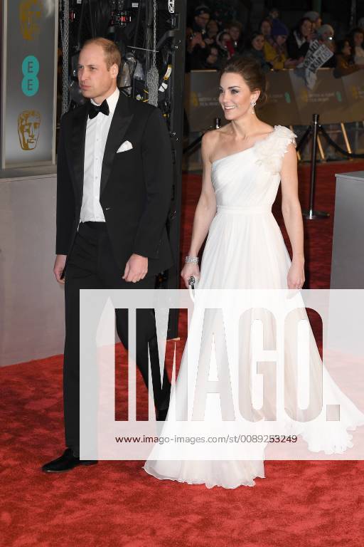 Prince William, Duke of Cambridge and Catherine, Duchess of Cambridge attend the EE British Academy Film Awards at The Royal Albert Hall in London FEBRUARY 10th 2019 PTYx19517