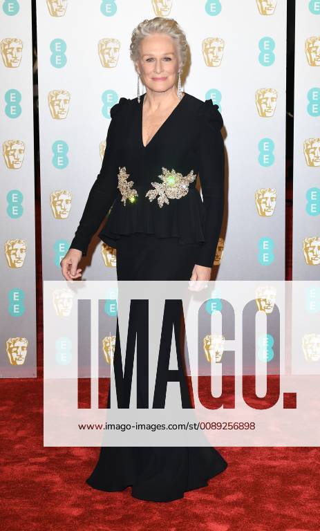 American actress Glenn Close attends the EE British Academy Film Awards at The Royal Albert Hall in London FEBRUARY 10th 2019 PTYx19517
