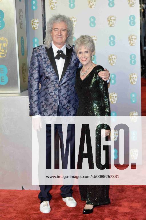 Brian May and Anita Dobson at the 72nd British Academy Film Awards held at Albert Hall on February 10, 2019 in London, United Kingdom. Photo: imageSPACE MediaPunch