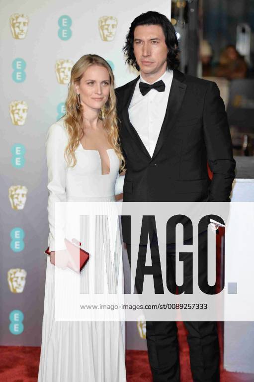Joanne Tucker and Adam Driver at the 72nd British Academy Film Awards held at Albert Hall on February 10, 2019 in London, United Kingdom. Photo: imageSPACE MediaPunch