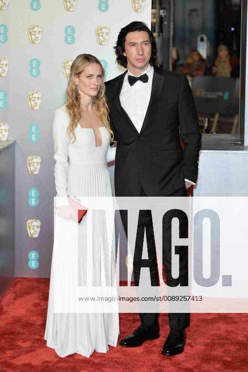 Joanne Tucker and Adam Driver at the 72nd British Academy Film Awards held at Albert Hall on February 10, 2019 in London, United Kingdom. Photo: imageSPACE MediaPunch