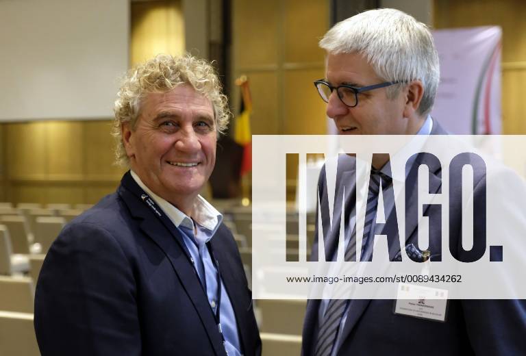 Jen-Marie Pfaff and Pieter Timmermans pictured at a briefing after the arrival of the Belgian delegation in Mexico city, Sunday 17 February 2019. Several federal and regional ministers accompany the princess on a economic mission to Mexico from 17 to 24 February. ERICxLALMAND 05532824