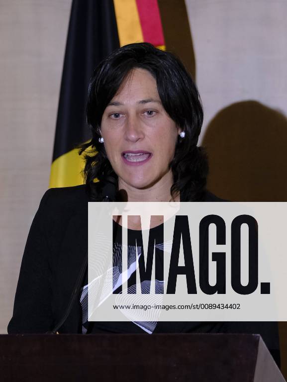 Awex s Florence Vanholsbeeck pictured at a briefing after the arrival of the Belgian delegation in Mexico city, Sunday 17 February 2019. Several federal and regional ministers accompany the princess on a economic mission to Mexico from 17 to 24 February. ERICxLALMAND 05532814