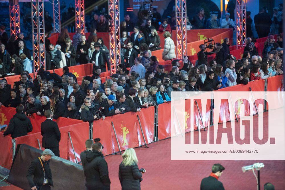 Film fans waiting in front of the Berlinale Palast during the awards ceremony on the occasion of the 69 Berlin International Film Festival 69 Berlin International Film Festival Awards Ceremony