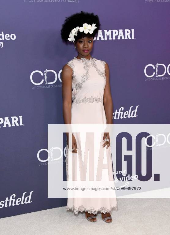 Beverly Hills, California - Danai Gurira. 21st CDGA (Costume Designers Guild Awards) held at Beverly Hilton Hotel. Photo Credit: Birdie Thompson AdMedia 235495 2019-02-19 CA Beverly Hills Etats-Unis